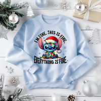 "I'm Fine, This is Fine" Holiday Sweatshirt