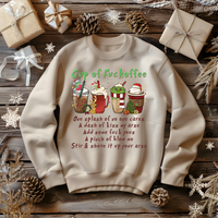 "Cup of F*offee" Holiday Sweatshirt**