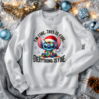 "I'm Fine, This is Fine" Holiday Sweatshirt