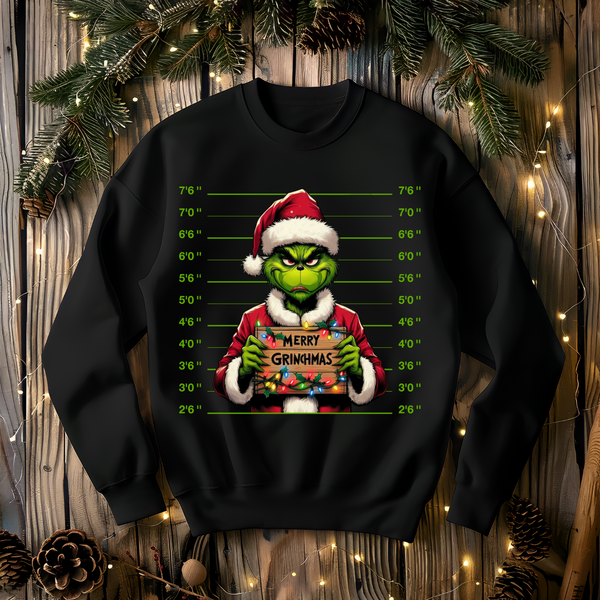 Grinch Mugshot Sweatshirt