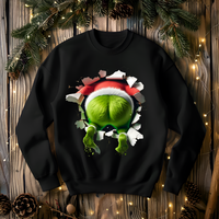 "Peeking Grinch" Double-Sided Sweatshirt