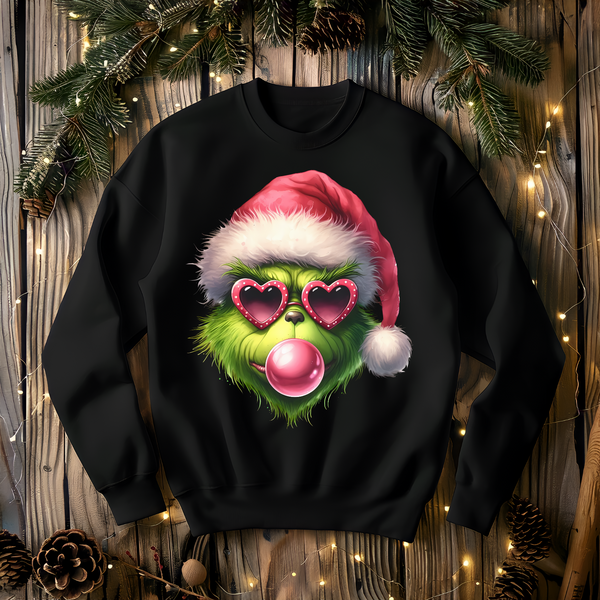 Bubblegum Grinch Sweatshirt